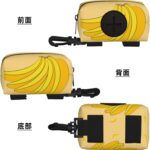 cartoon banana Printed Pet Travel Storage Bag - Portable Drawstring Cleanup Bag for Hiking and Camping - Image 4