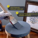 Mister Rui Paint Brush Set, 4 Pack Angle Brushes Professional Trim, Cabinet & Wall Paint Brushes for Oil, Latex, Synthetic Bristles, No Shedding - Image 8