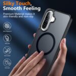 Magnetic for Samsung Galaxy A36/A56 5G Phone Case,Shockproof Protective Durable Slim Translucent Matte Anti-Fingerprint Phone Case,Black - Image 7