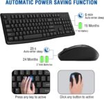 Wireless Keyboard and Mouse Combo, EDJO 2.4G Full-Sized Silent Computer Keyboard with Palm Rest and 3 Level DPI Adjustable Wireless Mouse for Windows, Mac OS PC/Laptop/Desktop - Image 6