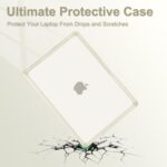 MOSISO Compatible with MacBook Pro 14 inch Case 2025-2021 M4 M3 M2 M1 A3112 A3185 A3401 A2918 A2992 A2779 A2442, Anti-Cracking Heavy Duty TPU Bumper Hard Case&Keyboard Skin&Screen Film, Beige - Image 4