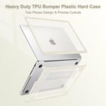 MOSISO Compatible with MacBook Pro 14 inch Case 2025-2021 M4 M3 M2 M1 A3112 A3185 A3401 A2918 A2992 A2779 A2442, Anti-Cracking Heavy Duty TPU Bumper Hard Case&Keyboard Skin&Screen Film, Beige - Image 6