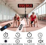 Race Clock with Tripod for Running Events, Large LED Stopwatch with Remote,Countdown/Count up Gym Timer for Home,Wall Digital Time Clocks - Image 4