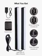 Govee RGBIC Light Bars, 15 Inches WiFi TV Backlight Suitable for 45-70 inch TVs, Smart Light Bars with Multiple Placement Options, Work with Alexa and Google Assistant, Black - Image 9