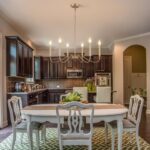 Generies Antique Spray Gold Farmhouse Chandelier, 6 Light Rustic Lighting Fixture Modern Industrial Candle Ceiling Light for Dining Room, Bedroom, Foyer, Living Room, Kitchen Island, Entryway - Image 9