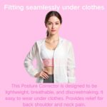 Back Posture Corrector for Women - Adjustable Lightweight Back Brace Posture Corrector Bras for Neck Shoulder Upper Back - Invisilite Hunchback Slouching Under Clothes (Medium) - Image 6