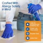 Inspire Nitrile Gloves Medical Examination | 4.5 Grade The Original Quality Stretch Cobalt Blue | Disposable Latex Free Doctors,EMT, Food Service, Cleaning, Janitorial, Household, Hospitals and More - Image 5