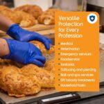 Inspire Nitrile Gloves Medical Examination | 4.5 Grade The Original Quality Stretch Cobalt Blue | Disposable Latex Free Doctors,EMT, Food Service, Cleaning, Janitorial, Household, Hospitals and More - Image 6