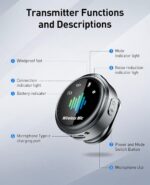 Mini Microphone for iPhone: Wireless Lavalier Microphone for Android - Noise Canceling Magnetic Clip Lapel Mic - Vlogging & Pro Video Recording for Content Creators - Image 7