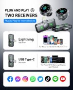 Mini Microphone for iPhone: Wireless Lavalier Microphone for Android - Noise Canceling Magnetic Clip Lapel Mic - Vlogging & Pro Video Recording for Content Creators - Image 8