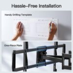 PERLESMITH Full Motion TV Wall Mount for 50”-90” TVs up to 165lbs, TV Mount Bracket with Dual Articulating Arms Swivel Tilt Extension, Max VESA 800x400mm, Fits 16”18” to 24" Studs, PSXFK1 - Image 7