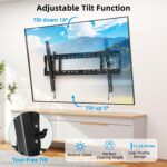 HOME VISION Heavy Duty TV Wall Mount for Large TVs 60-120 Inch, Tilting TV Wall Mount, Max VESA 900x600, Holds up to 220lb, Fits 16/18/24/32 Inch Studs - Image 5
