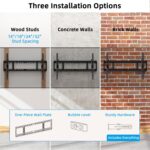 HOME VISION Heavy Duty TV Wall Mount for Large TVs 60-120 Inch, Tilting TV Wall Mount, Max VESA 900x600, Holds up to 220lb, Fits 16/18/24/32 Inch Studs - Image 8