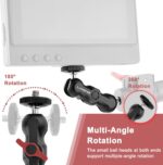 Mini Magic Arm with Double Ball Head and 1/4’’ Screw - Compatible with Super Clamp, Camera Cage, Monitor and Microphone - Max Load up to 4.4lb/2kg - 2 Pieces - Image 5