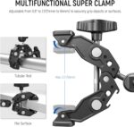 NEEWER Double Super Clamp Camera Mount with Magic Arm, Cold Shoes for Desk Studio Light Stand Holder Photography Reflector, Flag, Cross Bars, Motorcycle, Umbrella, Pole Stick Shoot Accessories Tools - Image 4