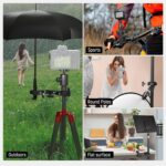 NEEWER Double Super Clamp Camera Mount with Magic Arm, Cold Shoes for Desk Studio Light Stand Holder Photography Reflector, Flag, Cross Bars, Motorcycle, Umbrella, Pole Stick Shoot Accessories Tools - Image 7