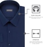 Van Heusen Men's Dress Shirt Slim Fit Flex Collar Stretch Solid - Image 7