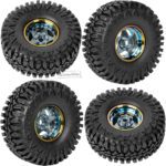 RC 1.9" Beadlock Wheels and Tires for 1/10 RC Crawler SCX10 TRX4 Gen8,1.9in Beadlock Rims 1.9in RC Beadlock Tires,4pcs,Titanium Rainbow - Image 8