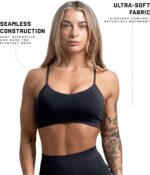 Gymreapers Seamless Sports Bra for Women - Wireless Compression Padded Supportive Bras for Gym, Yoga, & Fitness - Image 3