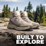 NORTIV 8 Women's Hiking Boots Waterproof Lightweight Outdoor Trekking Comfortable Non-Slip Backpacking Camping Ankle Boot Hollow - Image 9