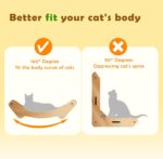 Sisal Cat Scratcher Bed for Indoor Small Medium Large Cat Hammock Lounge Scratching Post Board Wooden Perch Furniture - Image 3