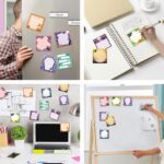 Konsait 9 PCS Halloween Sticky Notes Self-Adhesive to do List Paper Halloween Office Supplies Funny Post it Notes 30 Sheets Each Student Teacher Gift Stationery Party Favors - Image 5
