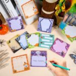 Konsait 9 PCS Halloween Sticky Notes Self-Adhesive to do List Paper Halloween Office Supplies Funny Post it Notes 30 Sheets Each Student Teacher Gift Stationery Party Favors - Image 8