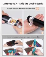 Betife Weekly Pill Organizer 7 Day, Daily Pill Box, Travel Pill Case, Cute Pill Holder, Drawer-Shaped Medicine Box to Hold Vitamins, Medicines, Supplements, Pills Organizer(Black) - Image 5