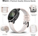 Stripe Silicone 18mm Band Compatible with Garmin Venu 3S / Venu 2S / Vivoactive 4S/ Vivomove 3S/Venu 4 41mm, Soft Rubber Breathable Sport Strap Quick Release Wristband Loop for Men Women - Image 5