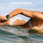 Stripe Silicone 18mm Band Compatible with Garmin Venu 3S / Venu 2S / Vivoactive 4S/ Vivomove 3S/Venu 4 41mm, Soft Rubber Breathable Sport Strap Quick Release Wristband Loop for Men Women - Image 7