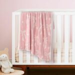 Pink Bow Baby Blanket – Cozy Knitted Bow Throw for Baby Girls, Nursery Décor, & Newborn Gifts – Ultra-Soft, 30x40 Inch - Image 3