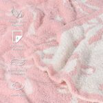 Pink Bow Baby Blanket – Cozy Knitted Bow Throw for Baby Girls, Nursery Décor, & Newborn Gifts – Ultra-Soft, 30x40 Inch - Image 4