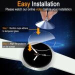SiHPuoy 4 Pack for Samsung Galaxy Watch 8 Screen Protector 40mm Tempered Glass, HD Ultra-thin,Anti Scratch, Bubble Free, Case Friendly, Accessories Film for Galaxy Watch 8 40mm - Image 8