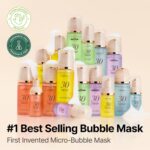 MENOKIN 30 Seconds Quick Bubble Mask [BRIGHT] - [Vitamin C] [Glutathione & Niacinamide] in Micro-bubbles for Dark Spots, Uneven Skin Tone, Korean Skin Care Essential, 70 Uses, 3.21 fl.oz - Image 4