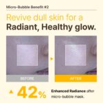 MENOKIN 30 Seconds Quick Bubble Mask [BRIGHT] - [Vitamin C] [Glutathione & Niacinamide] in Micro-bubbles for Dark Spots, Uneven Skin Tone, Korean Skin Care Essential, 70 Uses, 3.21 fl.oz - Image 6