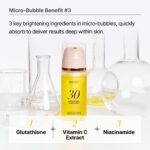 MENOKIN 30 Seconds Quick Bubble Mask [BRIGHT] - [Vitamin C] [Glutathione & Niacinamide] in Micro-bubbles for Dark Spots, Uneven Skin Tone, Korean Skin Care Essential, 70 Uses, 3.21 fl.oz - Image 7