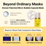 MENOKIN 30 Seconds Quick Bubble Mask [BRIGHT] - [Vitamin C] [Glutathione & Niacinamide] in Micro-bubbles for Dark Spots, Uneven Skin Tone, Korean Skin Care Essential, 70 Uses, 3.21 fl.oz - Image 8