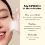 MENOKIN 30 Seconds Quick Bubble Mask [BRIGHT] - [Vitamin C] [Glutathione & Niacinamide] in Micro-bubbles for Dark Spots, Uneven Skin Tone, Korean Skin Care Essential, 70 Uses, 3.21 fl.oz - Image 9