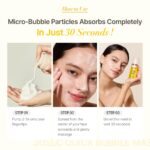 MENOKIN 30 Seconds Quick Bubble Mask [BRIGHT] - [Vitamin C] [Glutathione & Niacinamide] in Micro-bubbles for Dark Spots, Uneven Skin Tone, Korean Skin Care Essential, 70 Uses, 3.21 fl.oz - Image 10