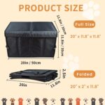 Upgraded Car Seat Extender for Dogs, Backseat Extender for Large Dog up to 180 LBS, Foldable Back Seat Extender for Trip with Detachable Lid - Image 3