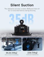 Solar-Powered Electronic Suction Cup car Mount,Movmax Blade arm for Osmo Pocket 3,Auto-Suction Cups Camera Mount,with 1/4 Universal Locking Screw,for Pocket 3,Vlogging&Action Camera(New Updates) - Image 4