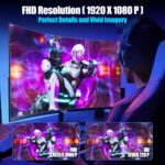 Gawfolk 27 inch Curved Gaming Monitor,144Hz/180Hz PC Monitor Full HD 1080P, Frameless 1800R Computer Display with FreeSync & Eye-Care Technology, Wall Mountable, DP, HDMI Port (Black) - Image 6