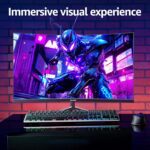 Gawfolk 27 inch Curved Gaming Monitor,144Hz/180Hz PC Monitor Full HD 1080P, Frameless 1800R Computer Display with FreeSync & Eye-Care Technology, Wall Mountable, DP, HDMI Port (Black) - Image 7