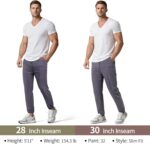 Men's 4-Way Stretch Slim Tapered Fit Golf Joggers -30" 28" 26" Inseam Nylon - Image 5