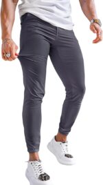 Men's 4-Way Stretch Slim Tapered Fit Golf Joggers -30" 28" 26" Inseam Nylon - Image 10