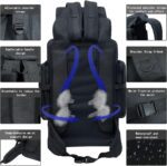 80L 100 liters Hiking Backpack Camping Rucksack, Men Outdoor Travel Climbing Knapsack Mountaineering Trekking Backpack - Image 4