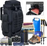 80L 100 liters Hiking Backpack Camping Rucksack, Men Outdoor Travel Climbing Knapsack Mountaineering Trekking Backpack - Image 8