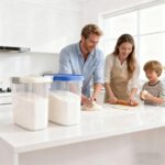 Airtight Dog Food Storage Container 10 Lbs - Slim Tall Pet Cat Food Treat Container with Lid, Scoop and Cup - Clear Plastic Dry Food Storage Bin for Dogs, Cats, Bird Seeds, Kibble, Pellets - Image 8