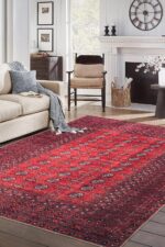 Keen Home Design 3x5 Rug - Machine Washable Entry Rug with Non-Slip Backing, Ideal for Enteryway, Kitchen, Bathroom, Laundry Room - Vintage, Easy Clean, Durable, Low Pile Rug - (3' x 5') - Image 3