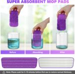 6 Pack Reusable Mop Pads Compatible with Swiffer PowerMop, Wood Floor Pads Microfiber Mop Replacement Refills Machine Washable for All Floor Surfaces - Image 5
